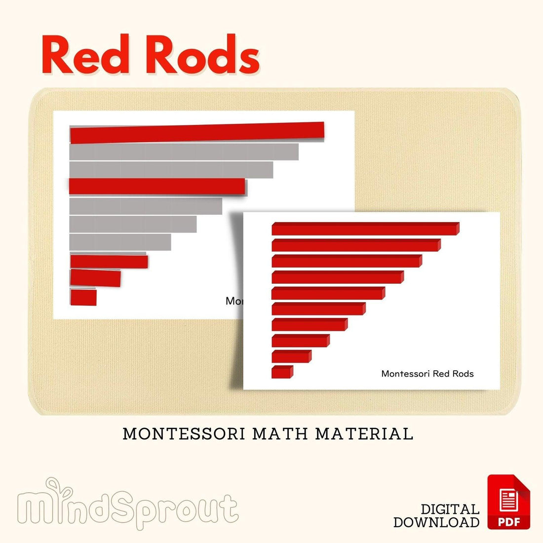 How to DIY Montessori Red Rods - Hometessori