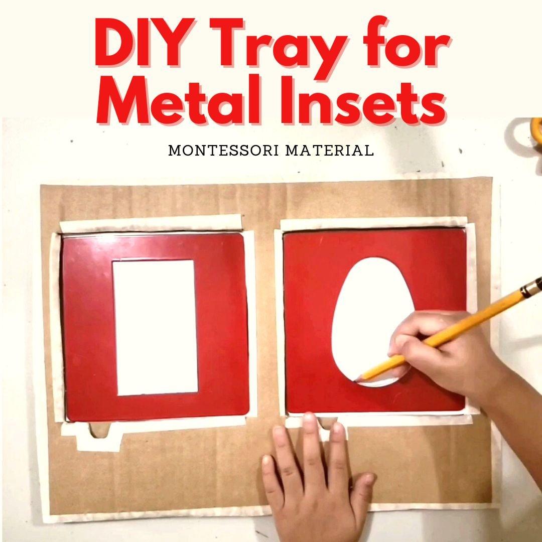 How to DIY Montessori Metal Insets Tray