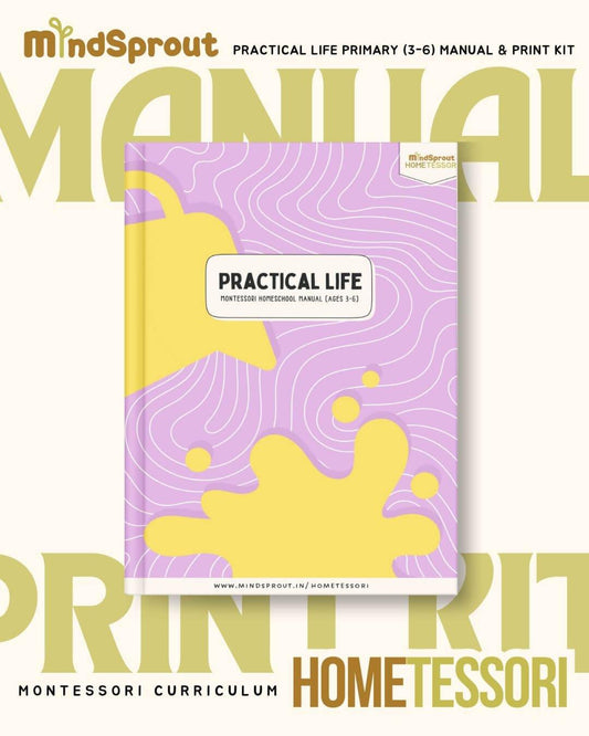 Hometessori Practical Life Manual & Print Kit (3-6) - Hometessori