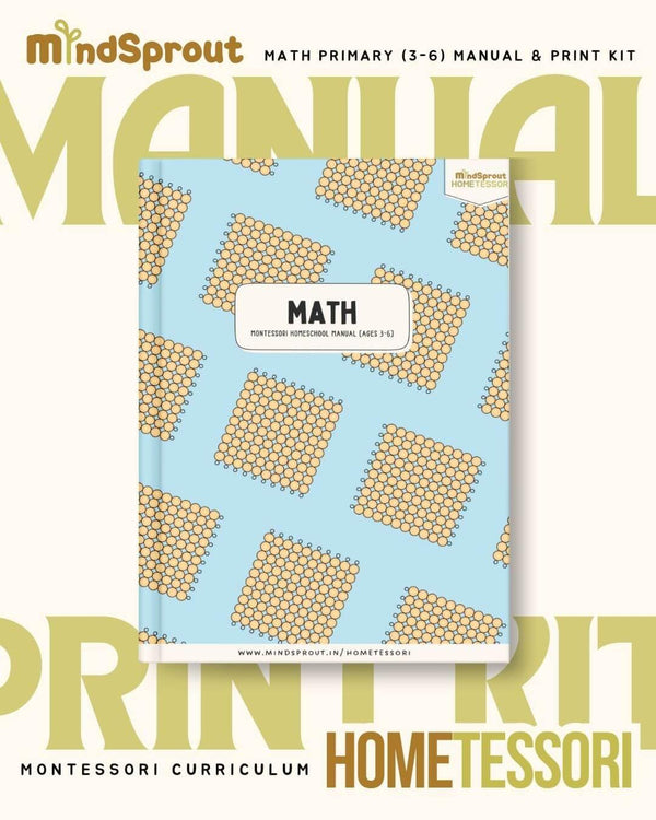 Hometessori Math Manual & Print Kit (3-6) - Hometessori