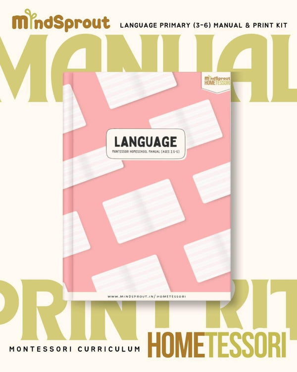 Hometessori Language Manual & Print Kit (3-6) - Hometessori